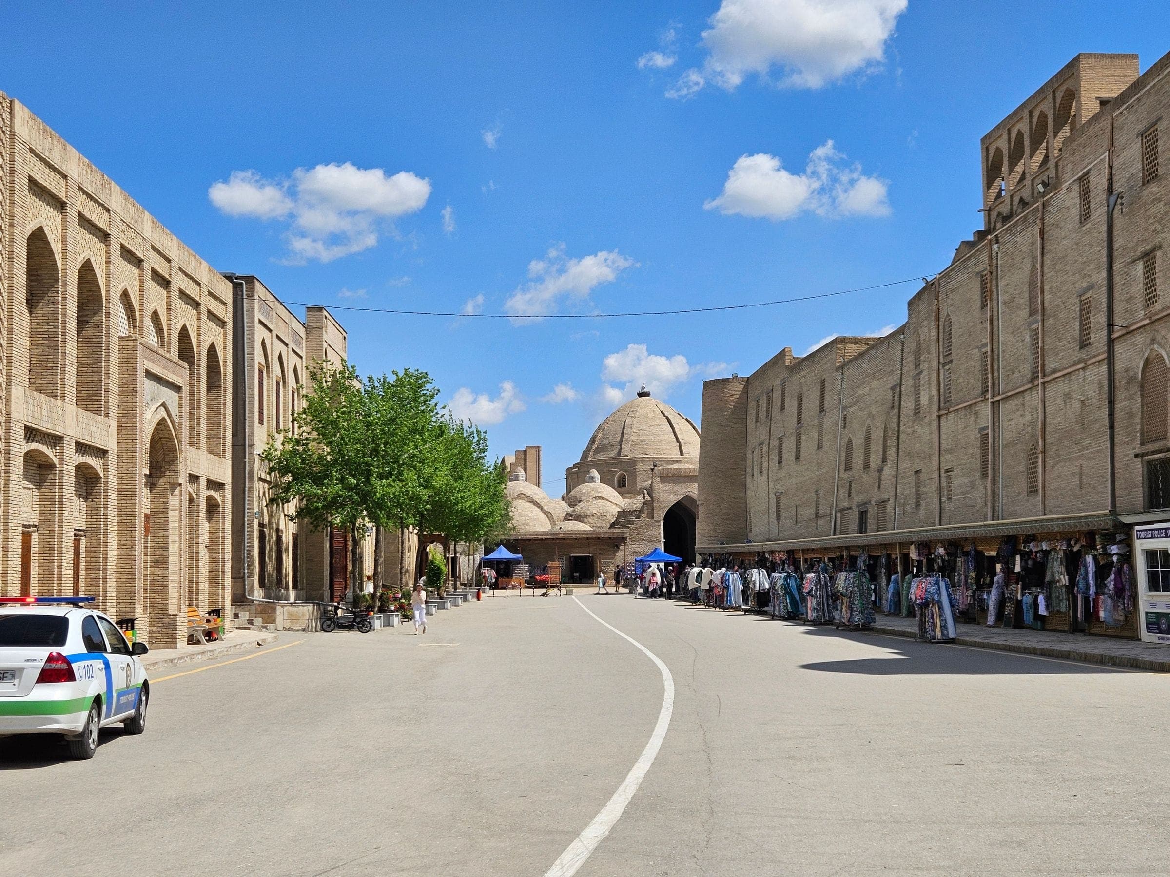 Shopping street in old Bukhara